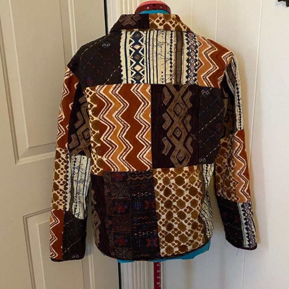 Chico's Boho Aztec Embordered Patchwork Lightweig… - image 5